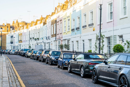 A street scene in Chelsea, London, England