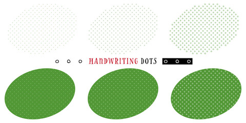 Handwriting ring dots