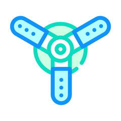 water irrigation sprayer color icon vector illustration