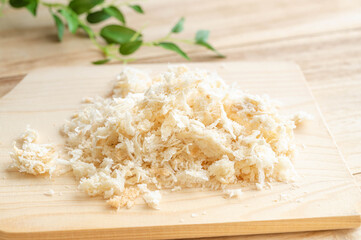 生パン粉と生卵