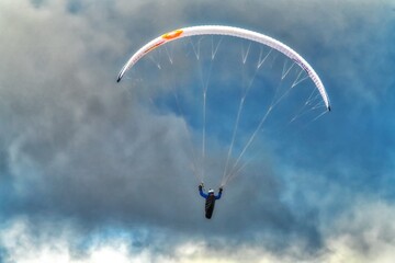 paraglider in the sky