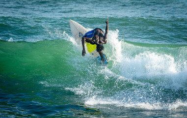 Champion african surfer