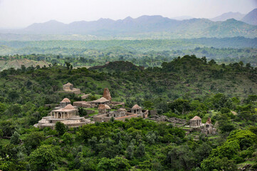 Fototapeta na wymiar panoramic view of the ancient temple india