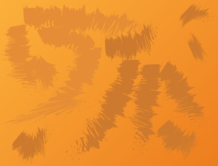 Background brush and dominant color orange