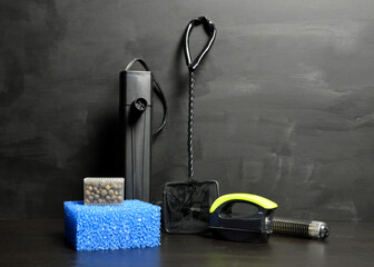 Aquarium filter with accessories for aquarium fish