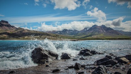 mountain lake in the mountains