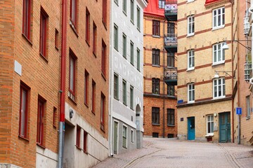Fototapeta na wymiar Gothenburg Old Town street