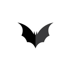 Bat image logo design illustration