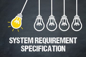 Fototapeta premium System Requirement Specification