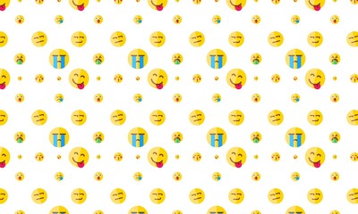 monster colorful collection background pattern design