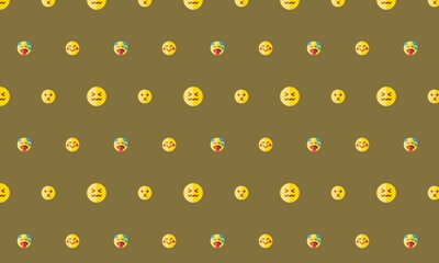 monster colorful collection background pattern design
