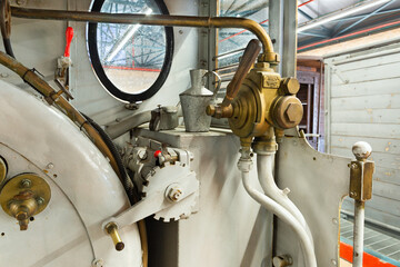 Control details of an  steam locomotive