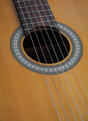 Obraz premium Detalle de guitarra española