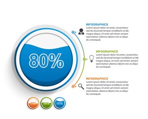 Business options infographics, timeline, design template for business presentations or information banner.