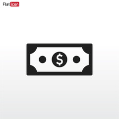 Dollar icon vector . Money sign