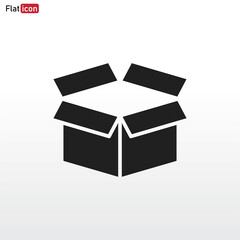 Box icon vector . Cargo sign