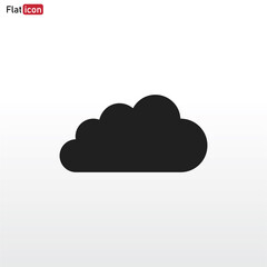 Cloud icon vector . Weather sign