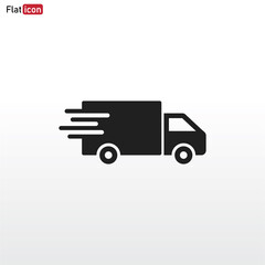 delivery truck icon vector . transportation sign