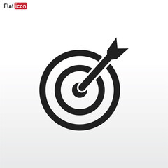 Target icon vector . dartboard sign