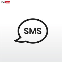 Sms Bubble icon vector eps 10