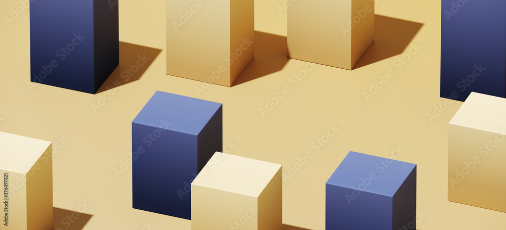 Poster minimal abstract mockup background for product presentation. blue and beige blending gradient podium