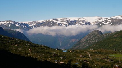 A settlement on the mountains towards Trolltunga