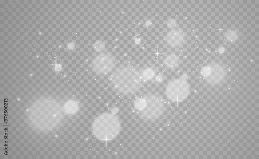 Poster beautiful sparks shine with special light. vector sparkles on a transparent background. christmas ab
