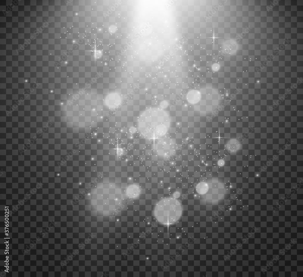 Poster beautiful sparks shine with special light. vector sparkles on a transparent background. christmas ab