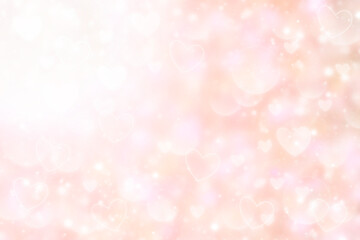 Valentine abstract background - pink hearts. Valentine's Day concept.