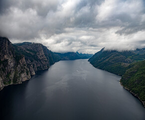 Wonderful fjord landscape in western Norway