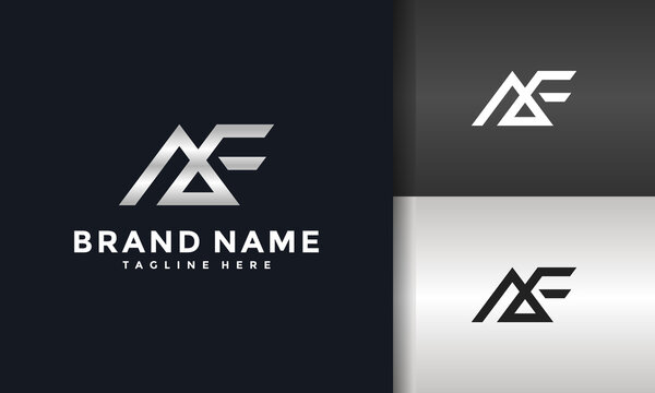 monogram letters AF logo