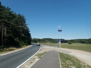 travel on the road in central europe