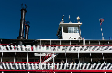 Historic Mississippi steamboat in New Orleans