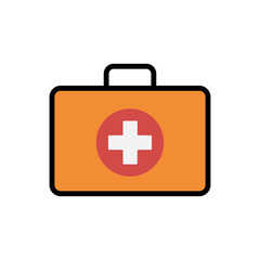 Obraz premium Bag, medical, doctor vector icon