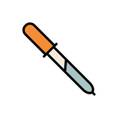 Pipette, medicine, drug vector icon