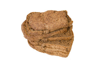 yeast-free bread isolated on white background