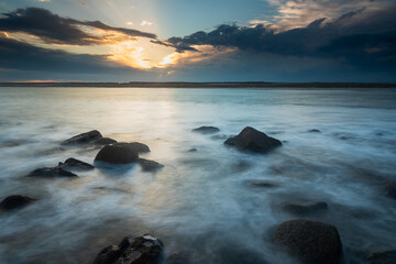 Obraz premium sunset on the beach
