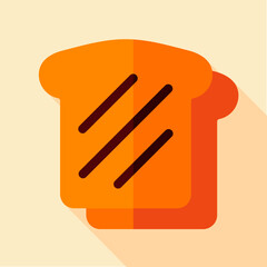 Bread, Toast vector icon. Fast food sign