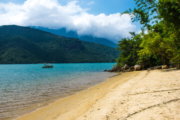 tropical beach in paraty rio de janeiro brazil