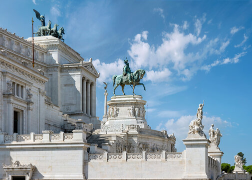 Rome, the Victor Emmanuel II Monument known as Vittoriano.