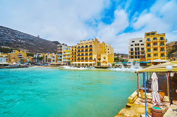 Storm in Xlendi, Gozo, Malta