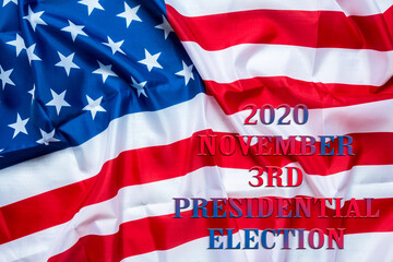 Fototapeta na wymiar 2020 Presidential Election. 2020 United States of America Presidential Election. Vote America Presidential Election