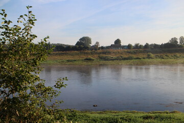 River view from summer morning
