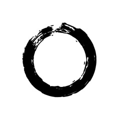 Black enso symbol vector