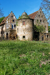 Obraz premium Schloss in Schwebheim, Landkreis Schweinfurt, Unterfranken, Franken, Bayern, Deutschland