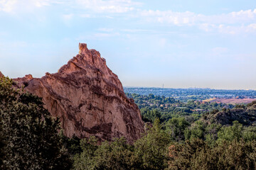 Fototapeta na wymiar Rock formations at the Garden of the Gods in Colorado