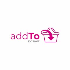 Add products to shopping basket logo, Shopping logotype, Shopping basket with arrow,  Shopping basket icon, Shop logo