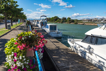 France, Aude,  Fleury sur Aude, Saint-Pierre sur Aude, Port des cabanes
