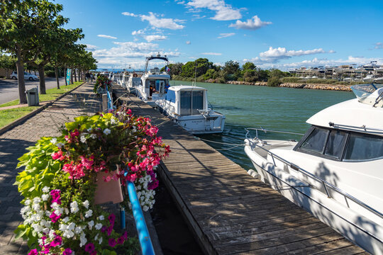 France, Aude,  Fleury sur Aude, Saint-Pierre sur Aude, Port des cabanes

