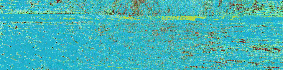 Azure Textured Tree. Blue Rough Template. Green